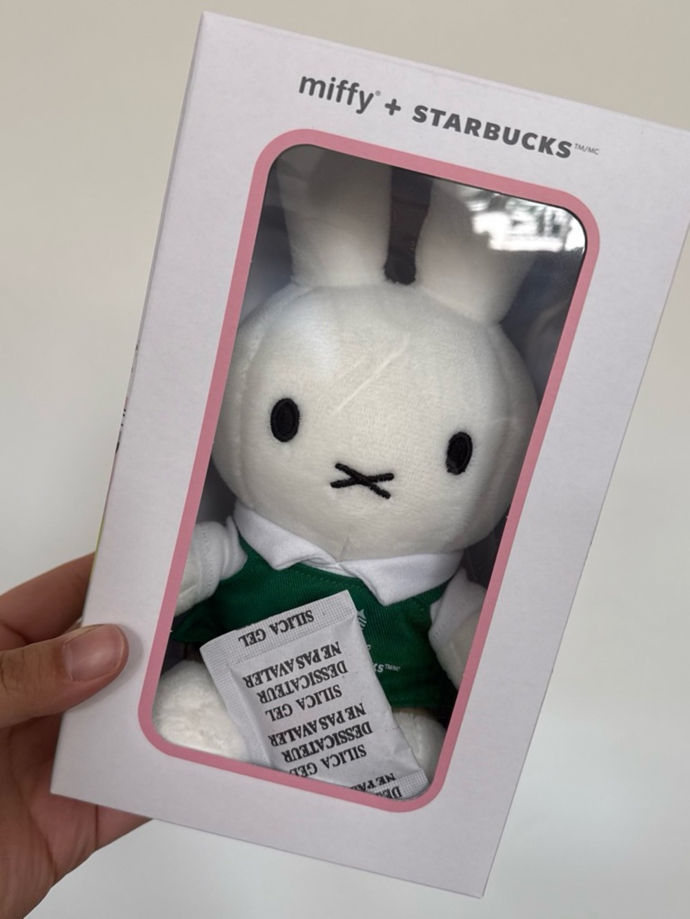 Starbucks x Miffy Boxed Plush Packaging in White